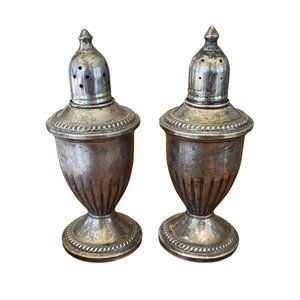 Duchin Creation sterling silver salt + pepper shakers